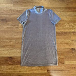 Madewell Pink Velvet Shift Dress